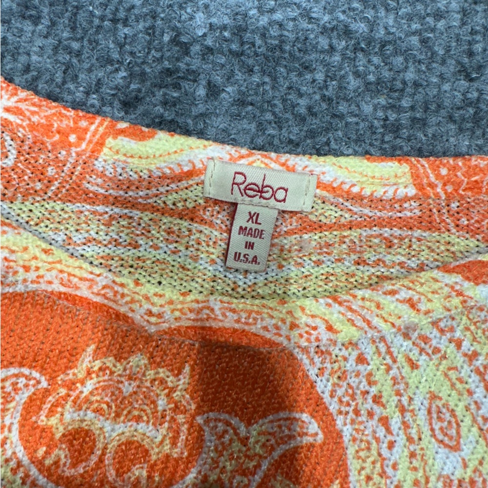 Ruby Rd. Paisley Print Poncho Top RB0136 - Picture 8 of 8